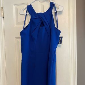 Blue cocktail dress